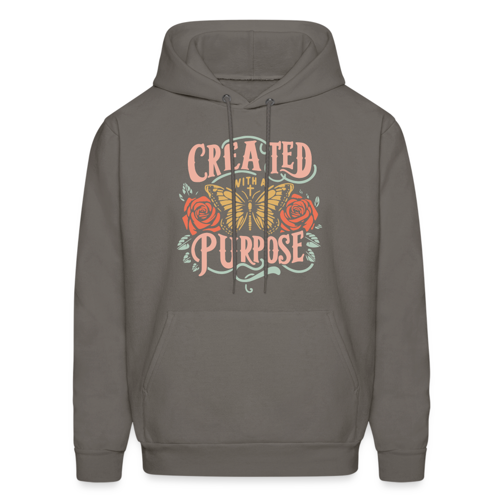 Created with a Purpose Hoodie - asphalt gray