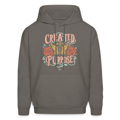 Created with a Purpose Hoodie - asphalt gray