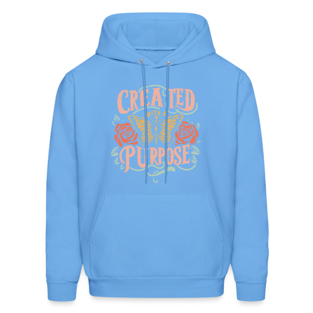 Created with a Purpose Hoodie - carolina blue