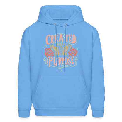 Created with a Purpose Hoodie - carolina blue