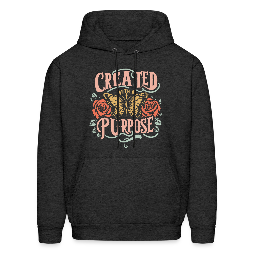 Created with a Purpose Hoodie - charcoal grey