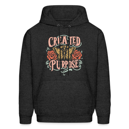 Created with a Purpose Hoodie - charcoal grey