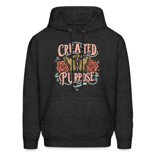 Created with a Purpose Hoodie - charcoal grey