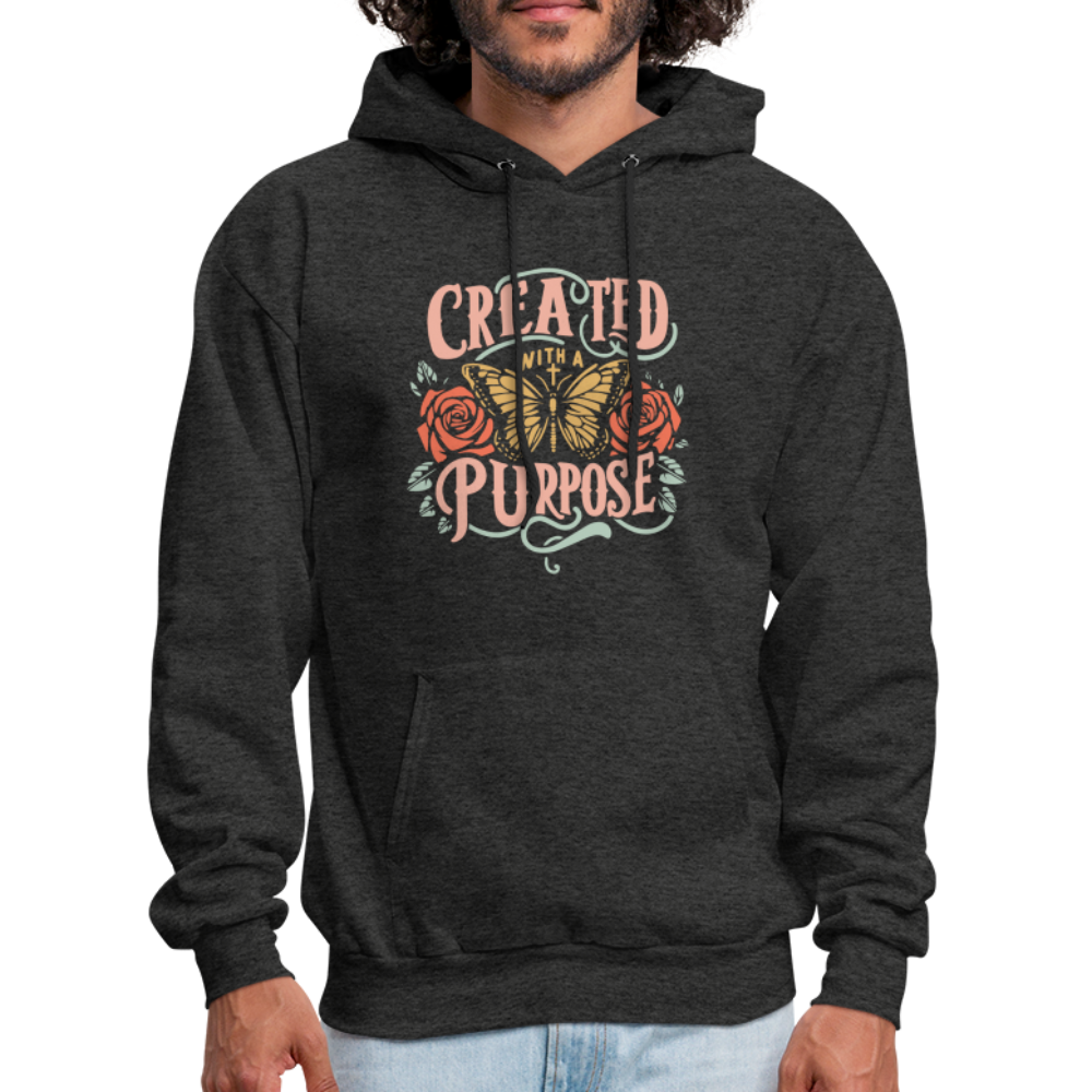 Created with a Purpose Hoodie - charcoal grey