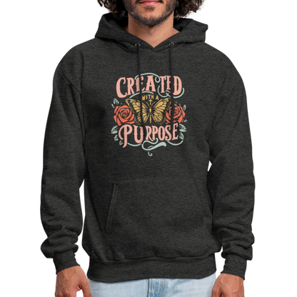 Created with a Purpose Hoodie - charcoal grey