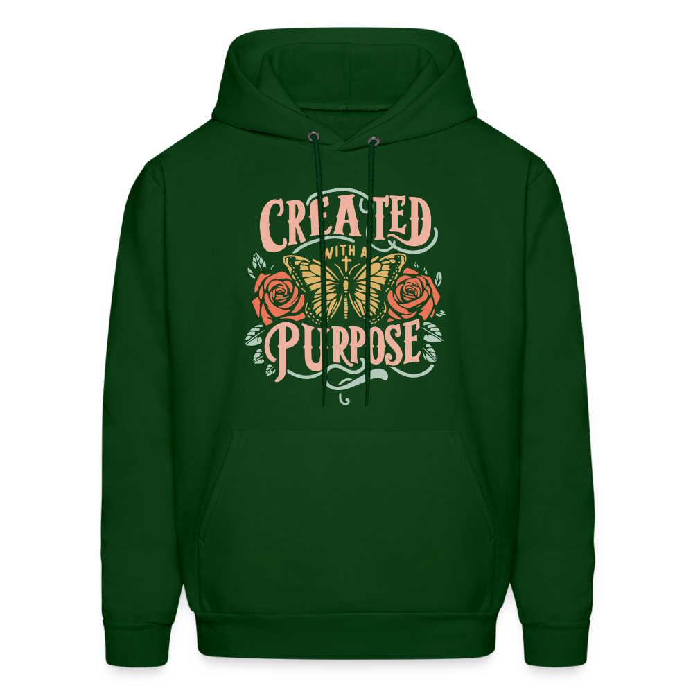 Created with a Purpose Hoodie - forest green