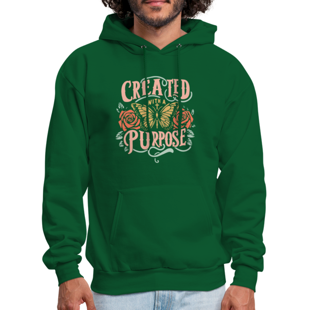 Created with a Purpose Hoodie - forest green