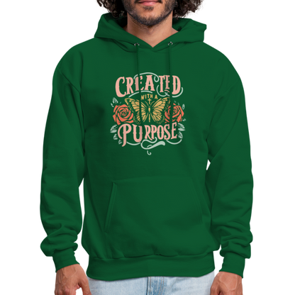 Created with a Purpose Hoodie - forest green