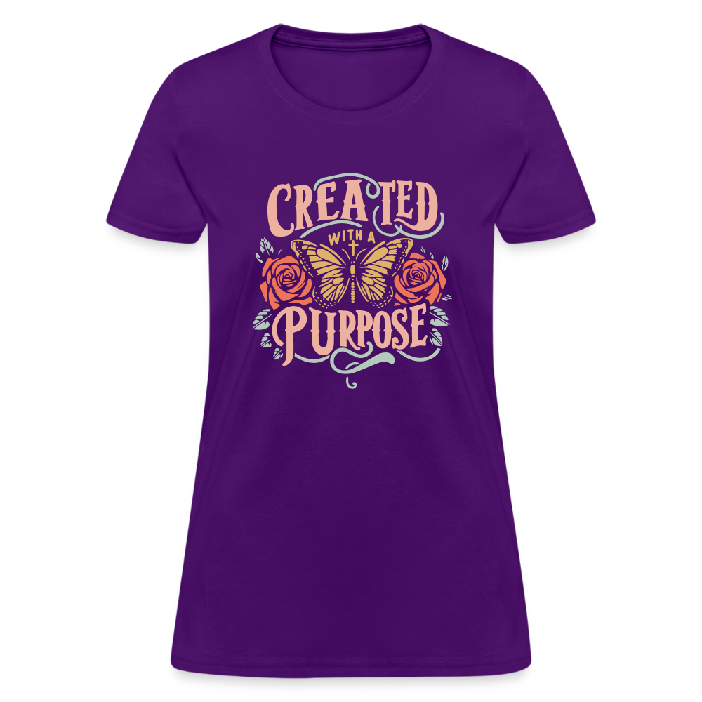 Created with a Purpose Women's T-Shirt - purple