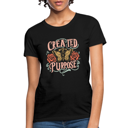 Created with a Purpose Women's T-Shirt - black