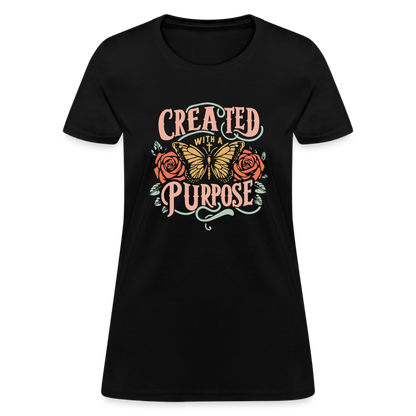 Created with a Purpose Women's T-Shirt - black