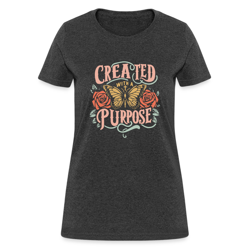 Created with a Purpose Women's T-Shirt - heather black