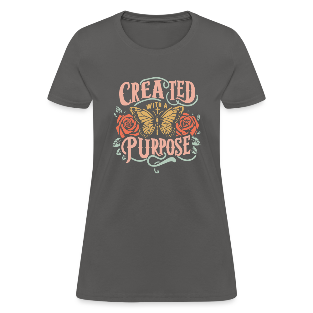 Created with a Purpose Women's T-Shirt - charcoal