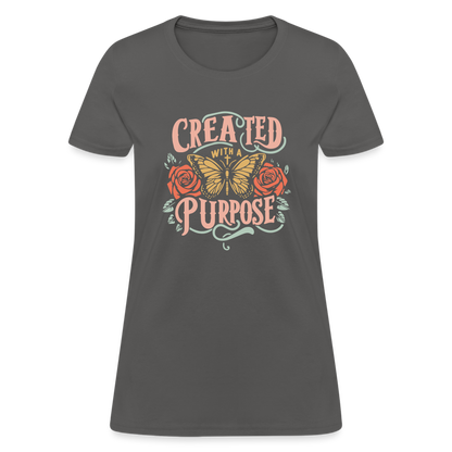 Created with a Purpose Women's T-Shirt - charcoal