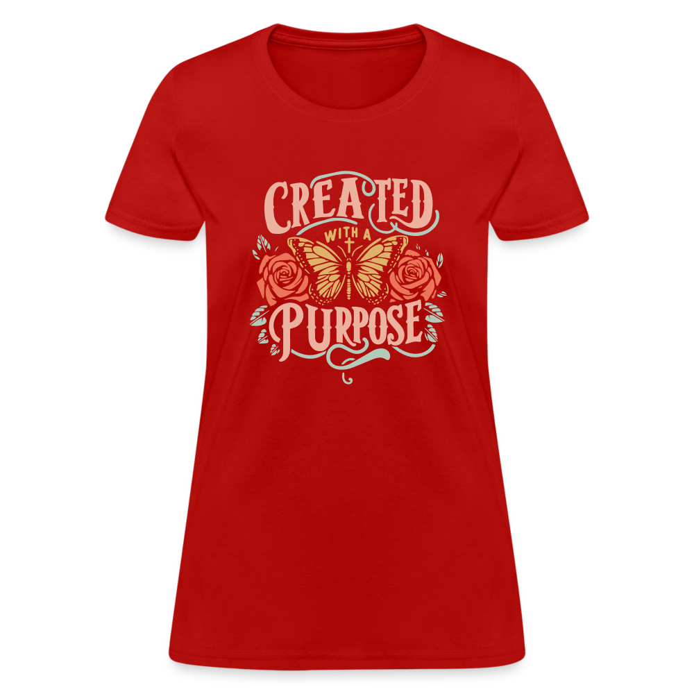 Created with a Purpose Women's T-Shirt - red