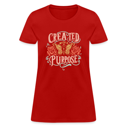 Created with a Purpose Women's T-Shirt - red