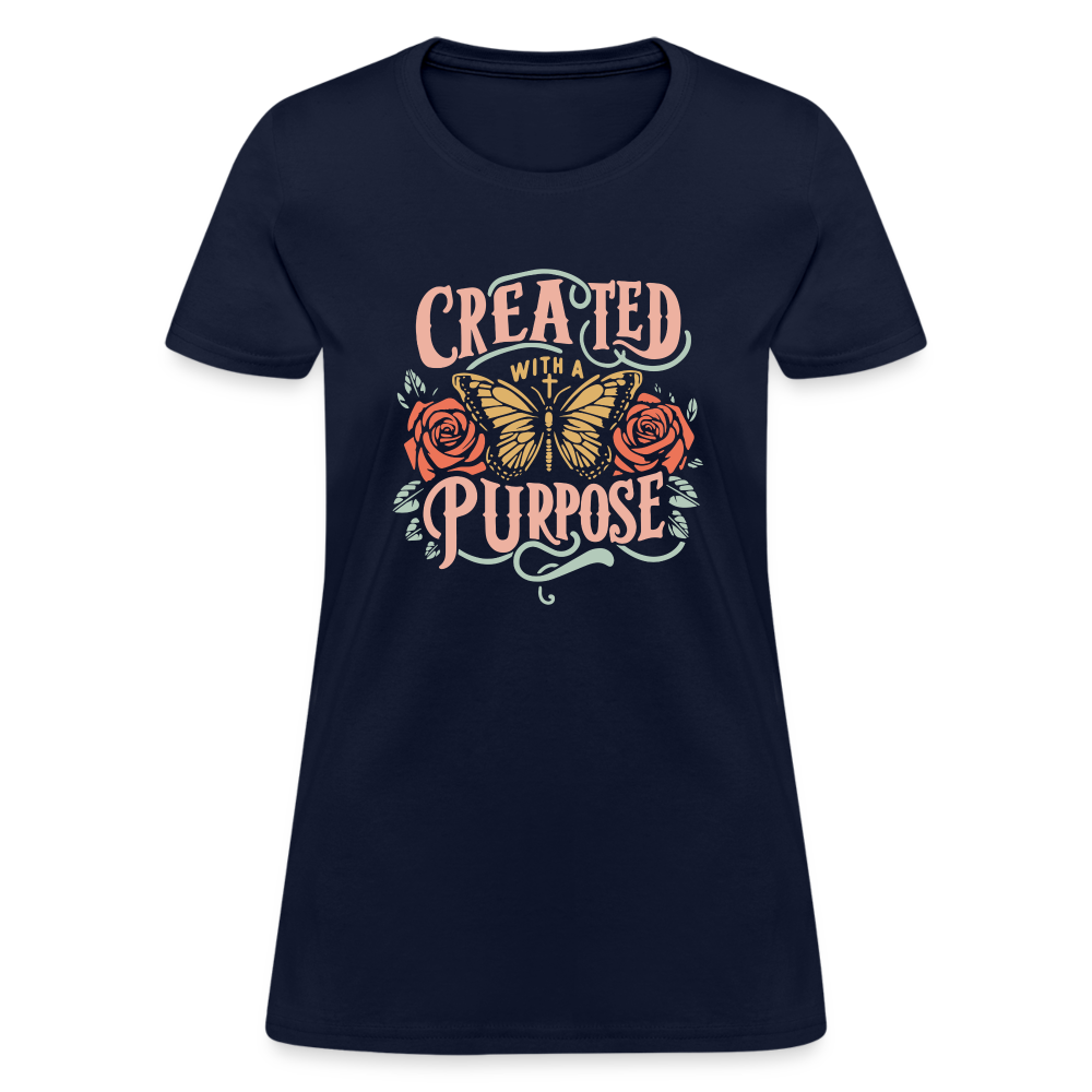 Created with a Purpose Women's T-Shirt - navy