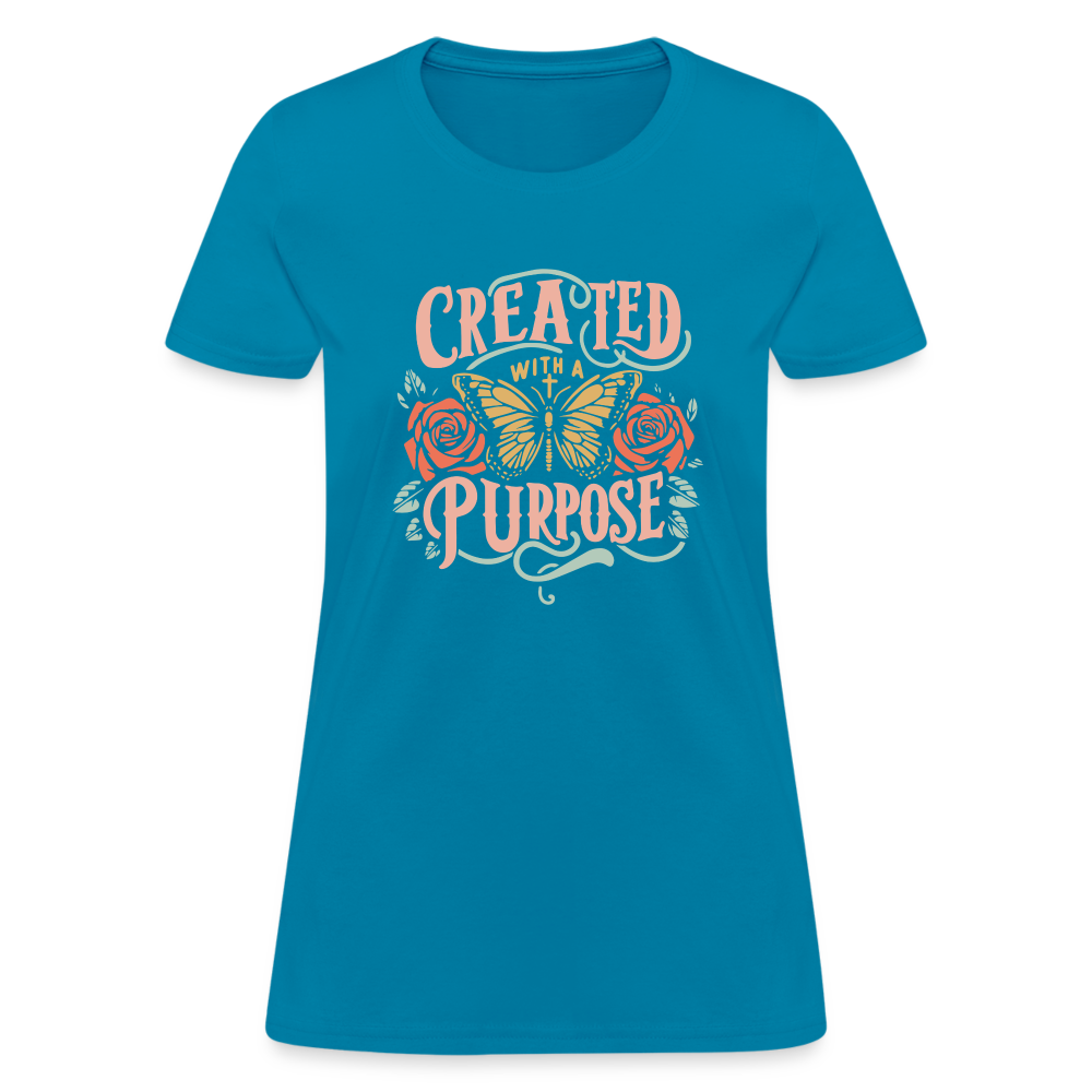 Created with a Purpose Women's T-Shirt - turquoise