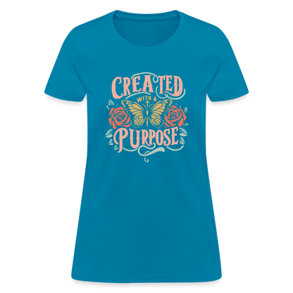 Created with a Purpose Women's T-Shirt - turquoise