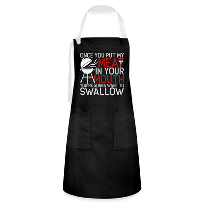 Artisan Apron - black/white