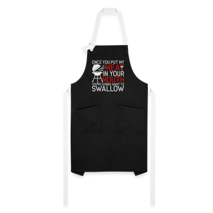 Artisan Apron - black/white