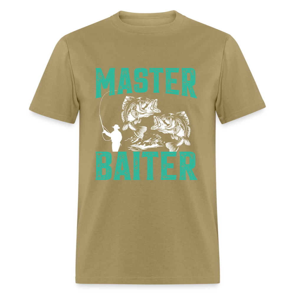 Master Baiter (Fishing Humor) T-Shirt - khaki