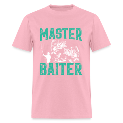 Master Baiter (Fishing Humor) T-Shirt - pink