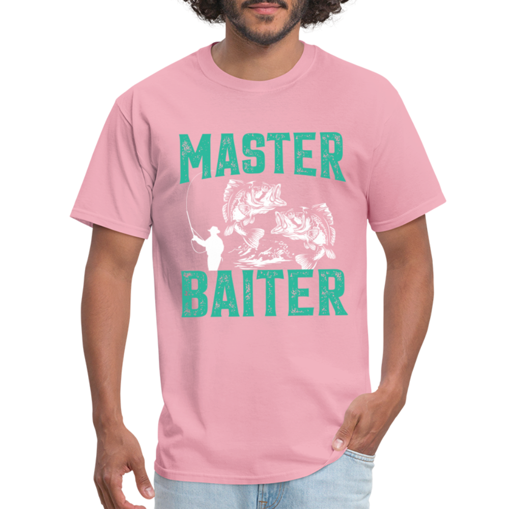 Master Baiter (Fishing Humor) T-Shirt - pink