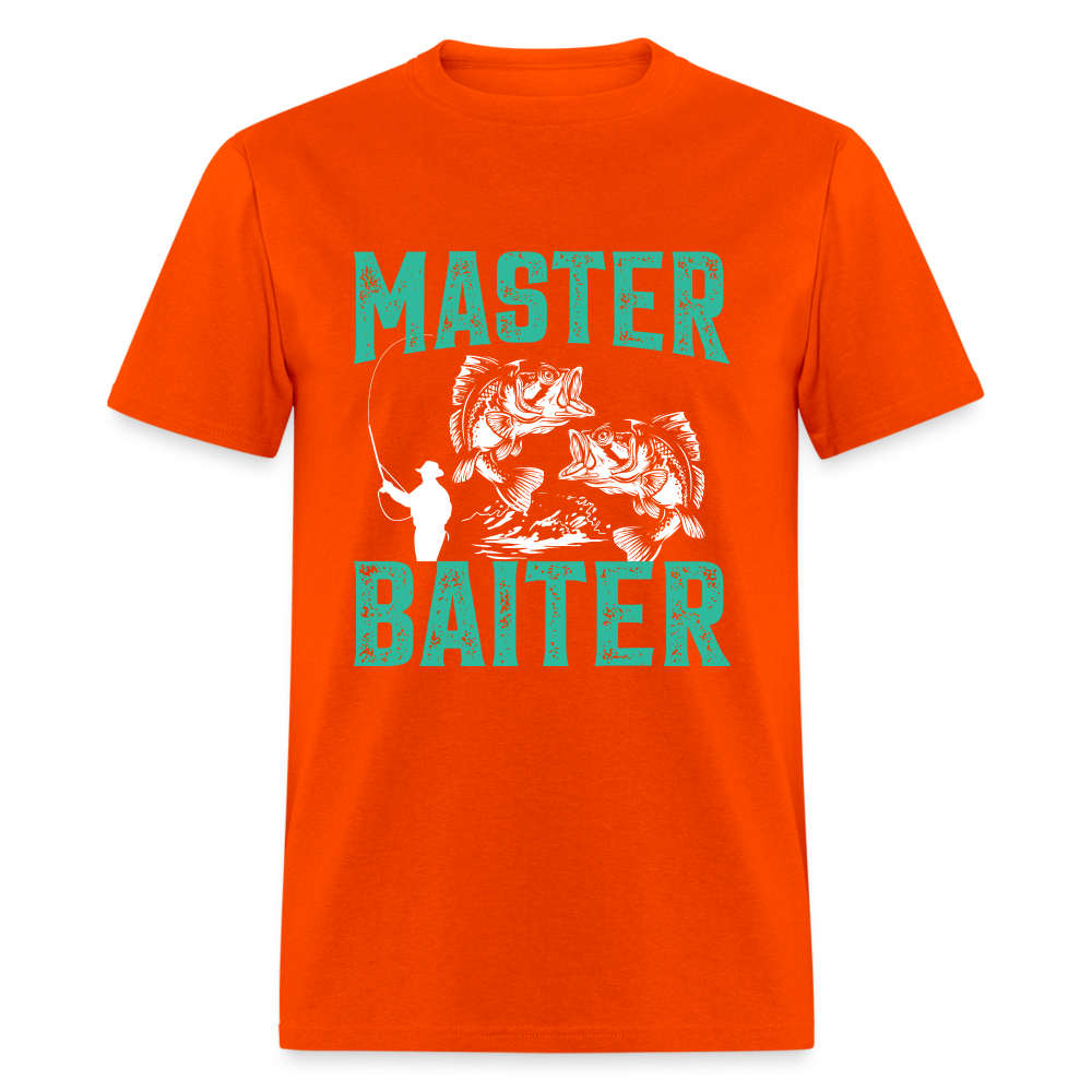 Master Baiter (Fishing Humor) T-Shirt - orange