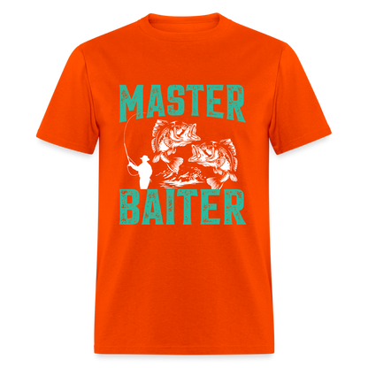 Master Baiter (Fishing Humor) T-Shirt - orange