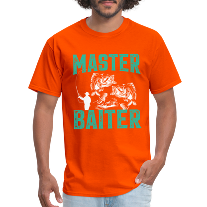 Master Baiter (Fishing Humor) T-Shirt - orange