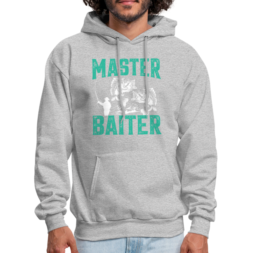 Master Baiter (Fishing Humor) Hoodie - heather gray