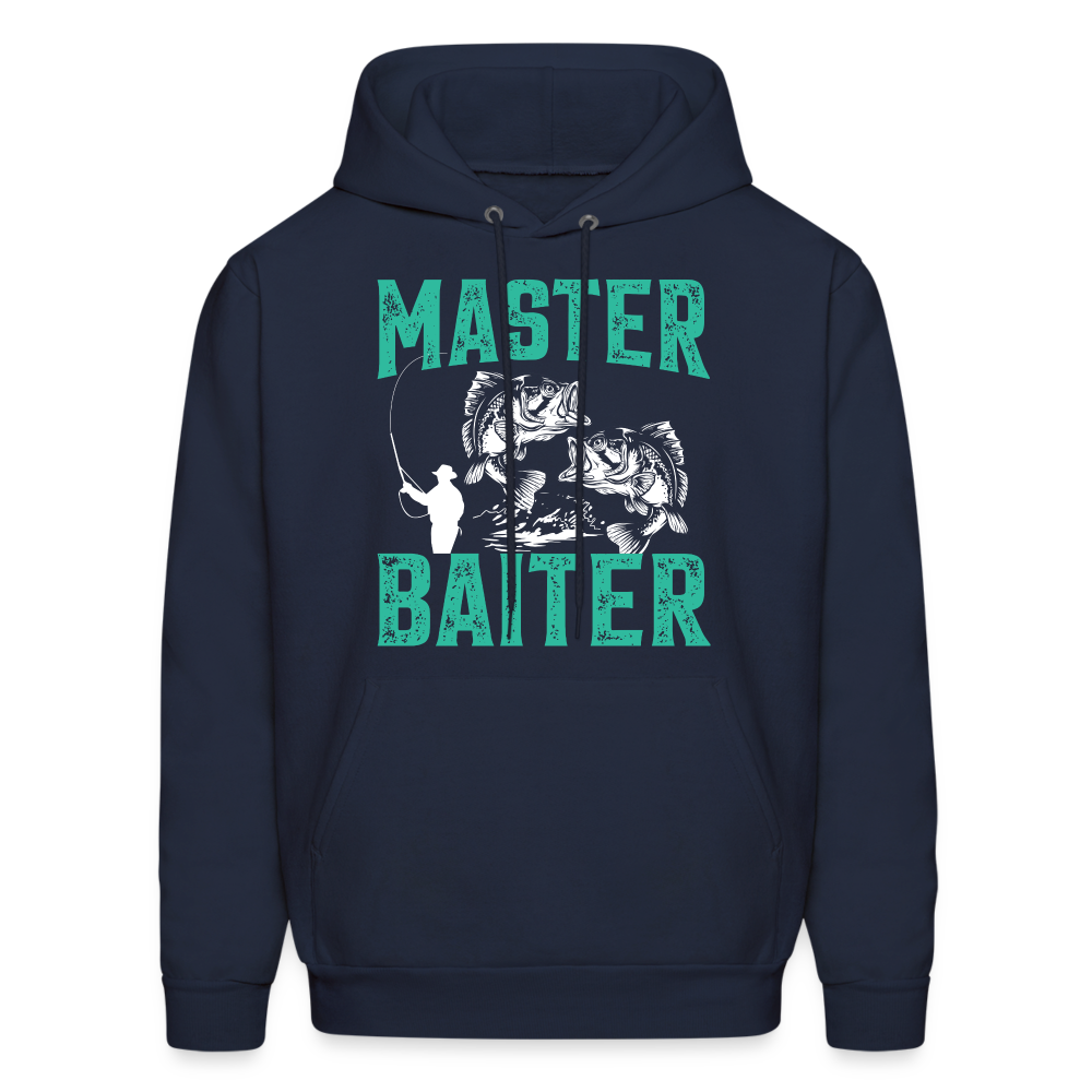 Master Baiter (Fishing Humor) Hoodie - navy