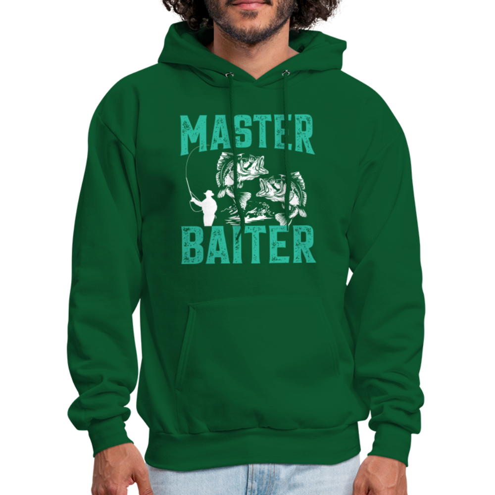 Master Baiter (Fishing Humor) Hoodie - forest green