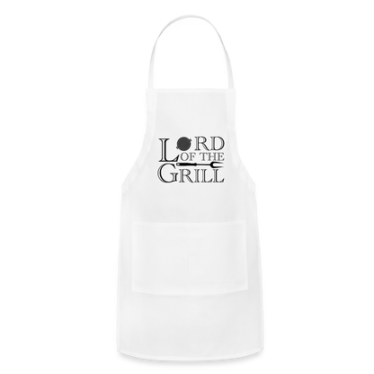 Lord of the Grill Adjustable Apron - white