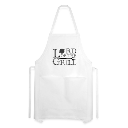 Lord of the Grill Adjustable Apron - white