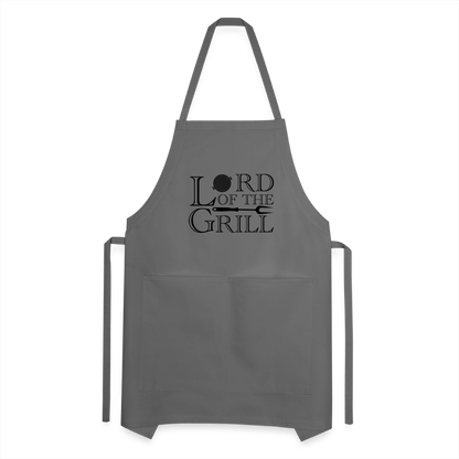 Lord of the Grill Adjustable Apron - charcoal