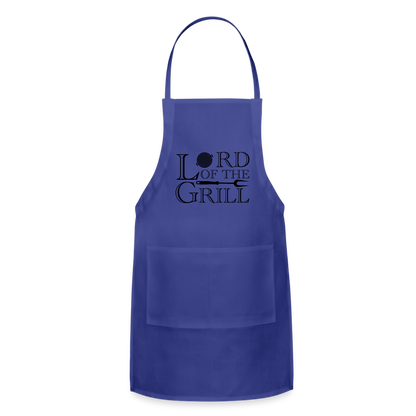 Lord of the Grill Adjustable Apron - royal blue