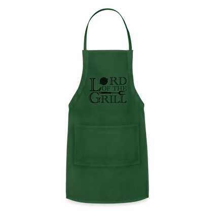 Lord of the Grill Adjustable Apron - forest green