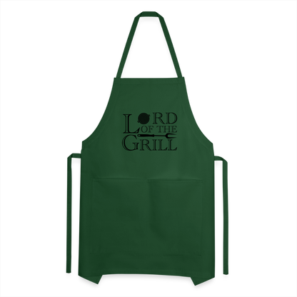 Lord of the Grill Adjustable Apron - forest green