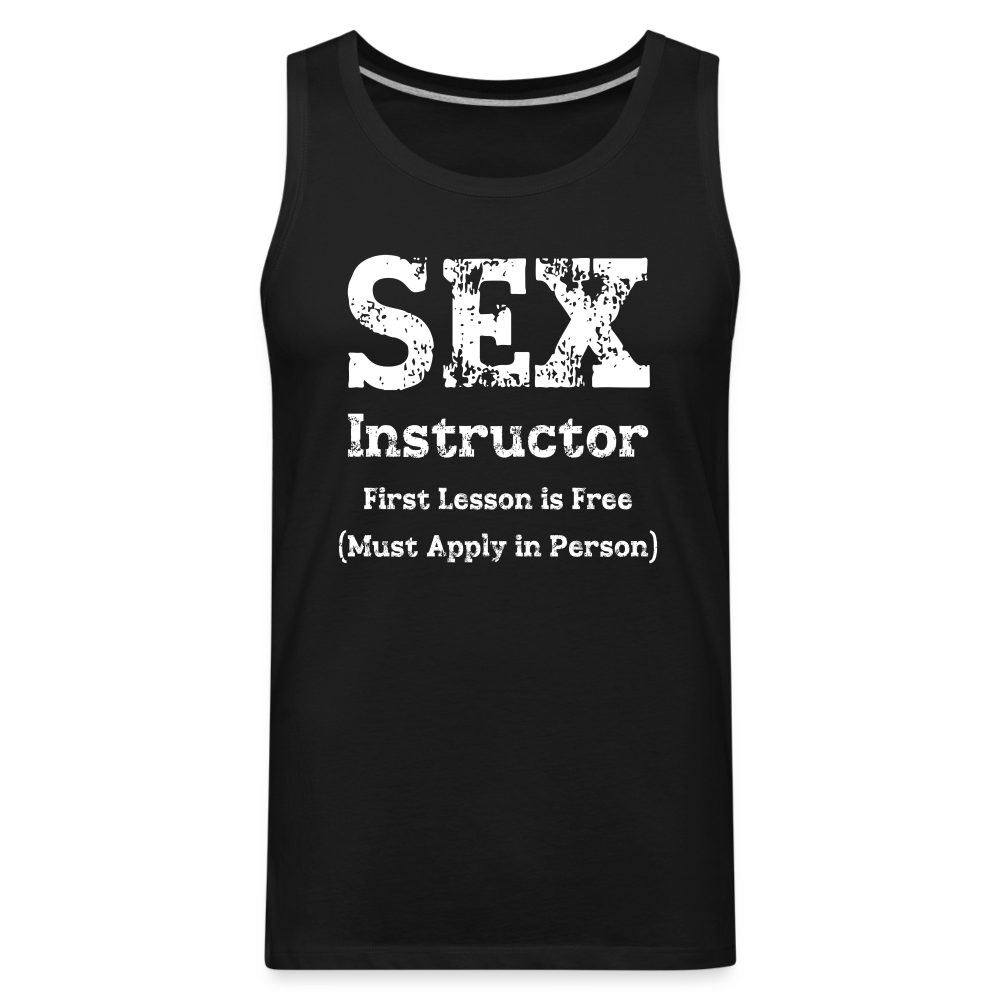 Sex Instructor Men’s Premium Tank Top - black