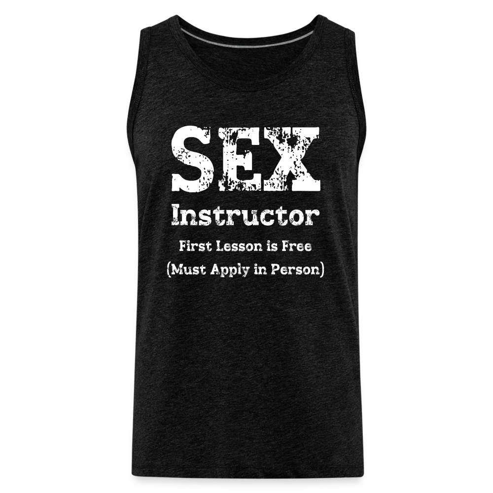 Sex Instructor Men’s Premium Tank Top - charcoal grey