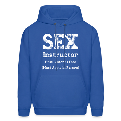 Sex Instructor Hoodie - royal blue