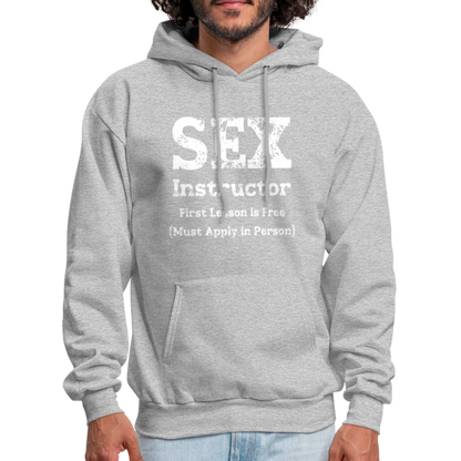 Sex Instructor Hoodie - heather gray