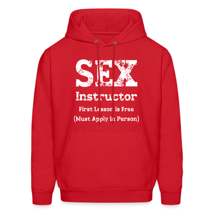 Sex Instructor Hoodie - red