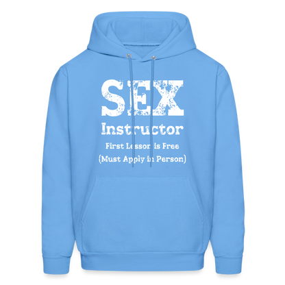 Sex Instructor Hoodie - carolina blue