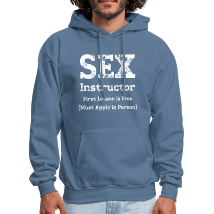 Sex Instructor Hoodie - denim blue