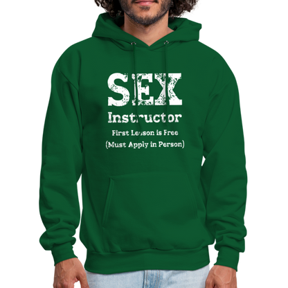 Sex Instructor Hoodie - forest green