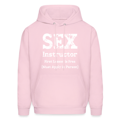 Sex Instructor Hoodie - pale pink