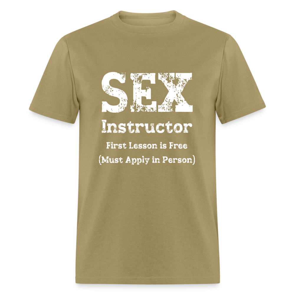 Sex Instructor T-Shirt - khaki